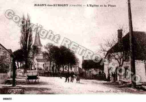 Ville de MAGNYLESAUBIGNY, carte postale ancienne