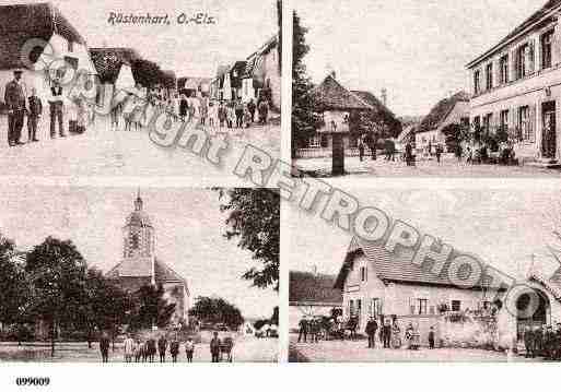 Ville de RUSTENHART, carte postale ancienne