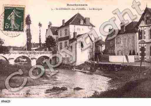 Ville de SAINTGERMAINDESFOSSES, carte postale ancienne