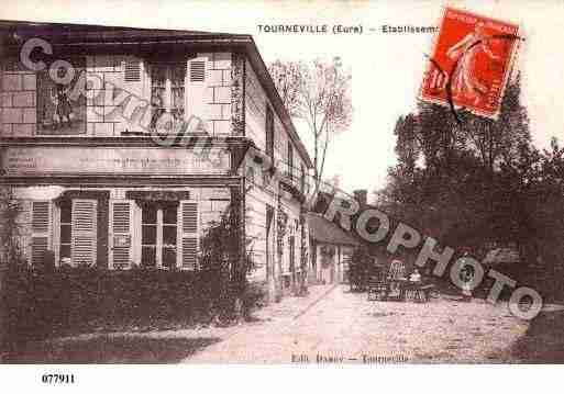 Ville de TOURNEVILLE, carte postale ancienne