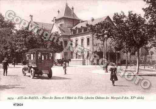 Ville de AIXLESBAINS, carte postale ancienne