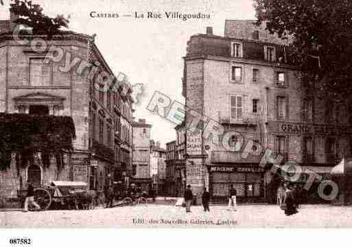 Ville de CASTRES, carte postale ancienne