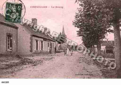 Ville de CHEVILLONSURHUILLARD, carte postale ancienne