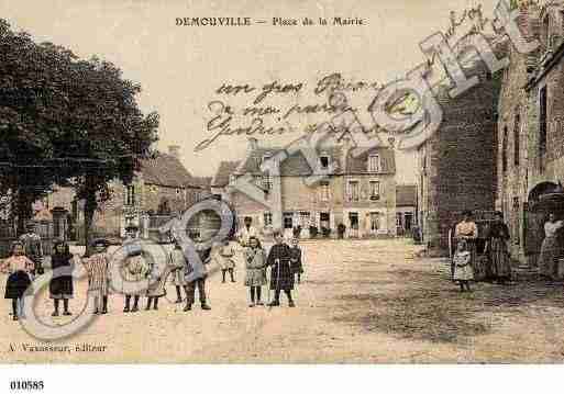 Ville de DEMOUVILLE, carte postale ancienne