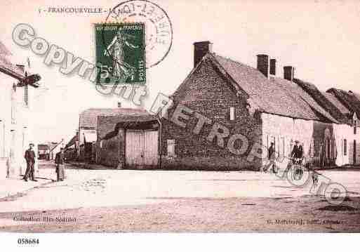 Ville de FRANCOURVILLE, carte postale ancienne