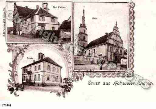 Ville de HOLTZWIHR, carte postale ancienne