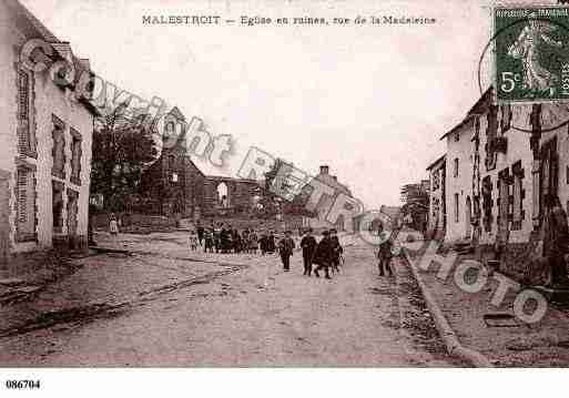 Ville de MALESTROITFOVENO, carte postale ancienne