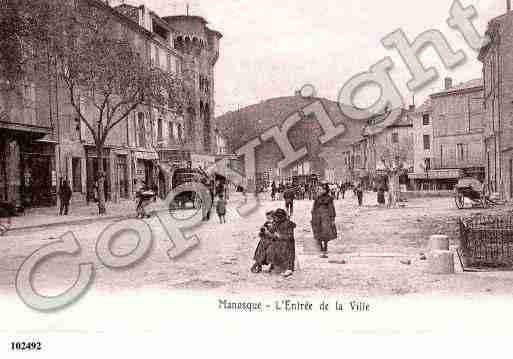 Ville de MANOSQUE, carte postale ancienne