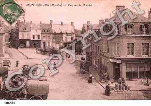 Ville de MONTEBOURG, carte postale ancienne