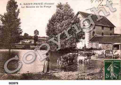 Ville de SAINTPRIVE, carte postale ancienne