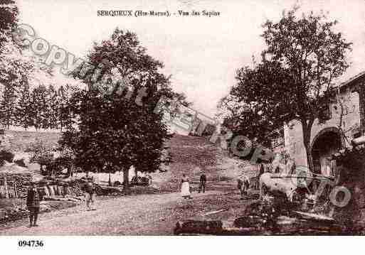 Ville de SERQUEUX, carte postale ancienne