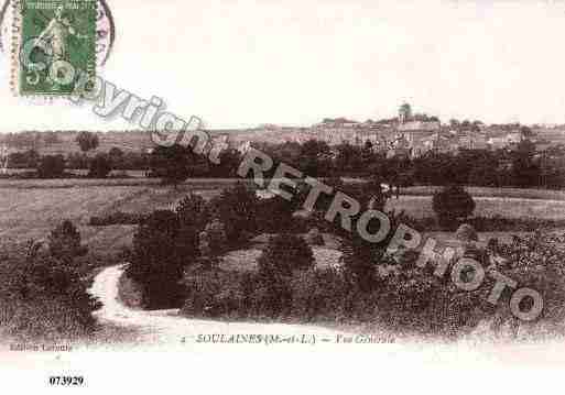 Ville de SOULAINESSURAUBANCE, carte postale ancienne