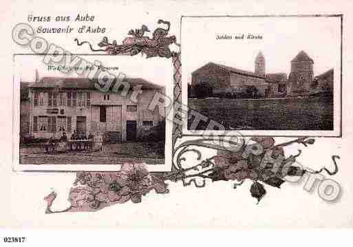 Ville de AUBE, carte postale ancienne