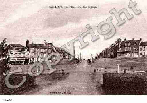 Ville de BALLEROY, carte postale ancienne