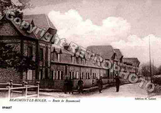 Ville de BEAUMONTLEROGER, carte postale ancienne