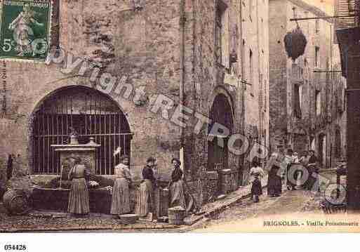 Ville de BRIGNOLES, carte postale ancienne