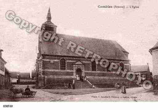 Ville de COMBLES, carte postale ancienne