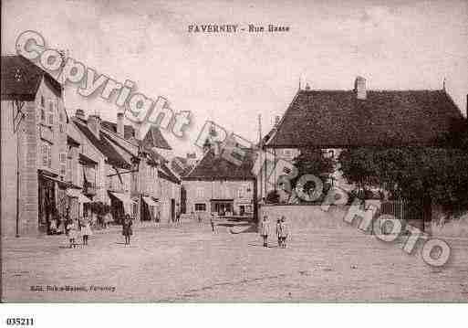 Ville de FAVERNEY, carte postale ancienne