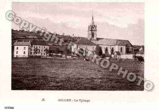 Ville de GILLEY, carte postale ancienne