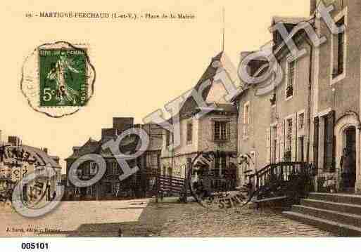Ville de MARTIGNEFERCHAUD, carte postale ancienne