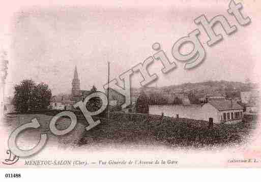Ville de MENETOUSALON, carte postale ancienne