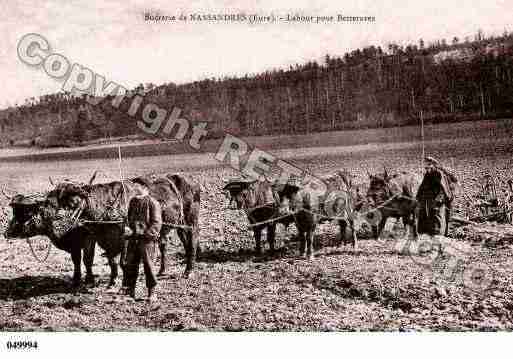 Ville de NASSANDRES, carte postale ancienne