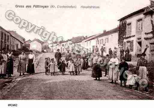 Ville de PUTTELANGELESTHIONVILLE, carte postale ancienne