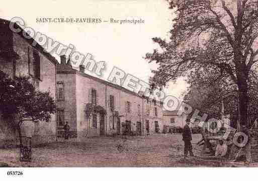 Ville de SAINTCYRDEFAVIERES, carte postale ancienne