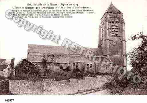 Ville de SANCYLESPROVINS, carte postale ancienne