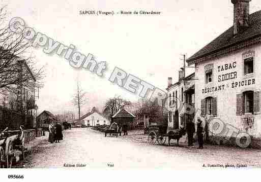 Ville de SAPOIS, carte postale ancienne