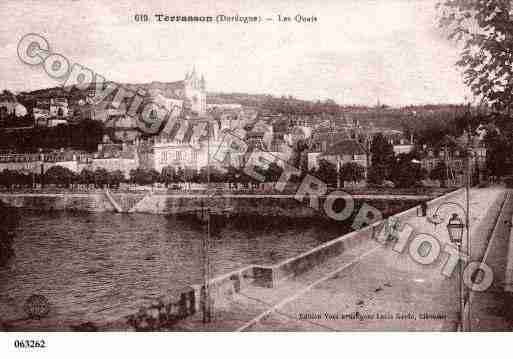 Ville de TERRASSONLAVILLEDIEU, carte postale ancienne
