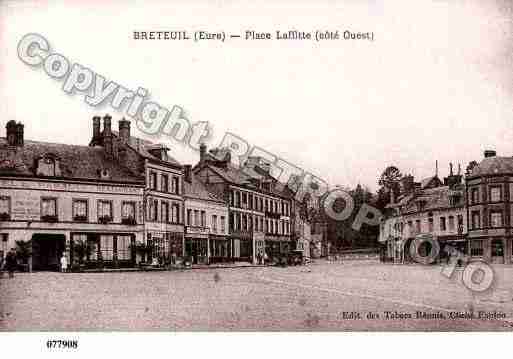 Ville de BRETEUILSURITON, carte postale ancienne