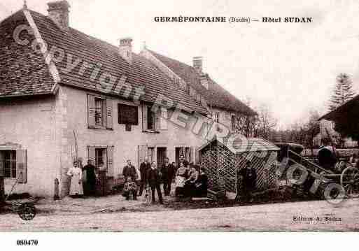 Ville de GERMEFONTAINE, carte postale ancienne