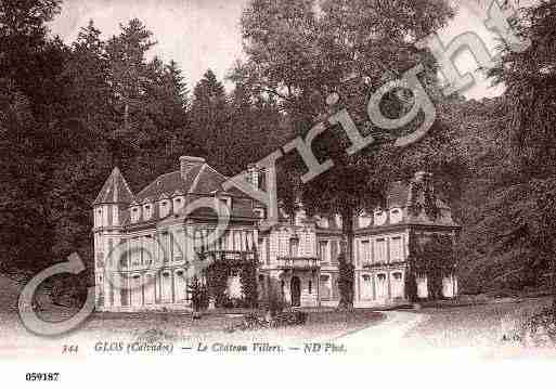 Ville de GLOS, carte postale ancienne