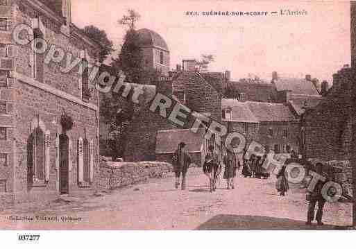 Ville de GUEMENESURSCORFF, carte postale ancienne