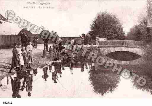 Ville de MALIGNY, carte postale ancienne