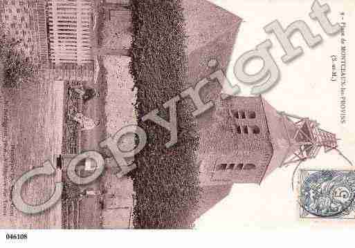 Ville de MONTCEAUXLESPROVINS, carte postale ancienne