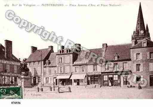 Ville de MONTEBOURG, carte postale ancienne