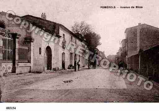 Ville de POMEROLS, carte postale ancienne