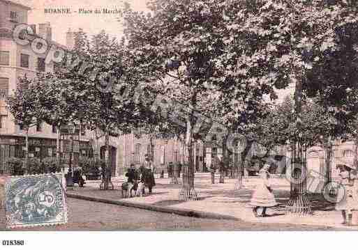 Ville de ROANNE, carte postale ancienne