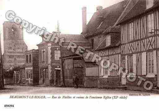 Ville de BEAUMONTLEROGER, carte postale ancienne