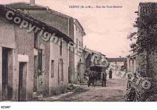 Ville de CREPEY, carte postale ancienne