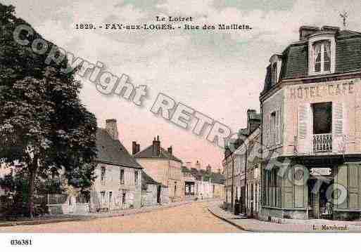 Ville de FAYAUXLOGES, carte postale ancienne