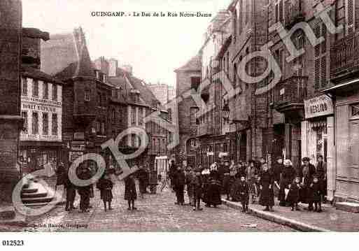 Ville de GUINGAMP, carte postale ancienne