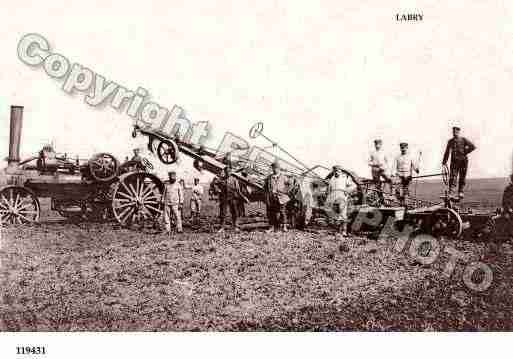 Ville de LABRY, carte postale ancienne