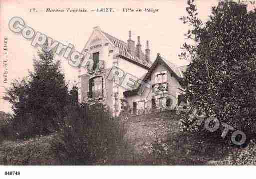 Ville de LAIZY, carte postale ancienne