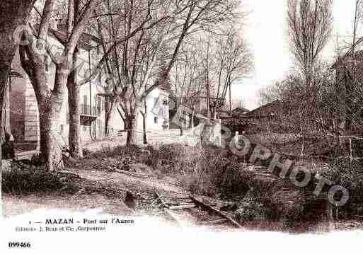 Ville de MAZAN, carte postale ancienne
