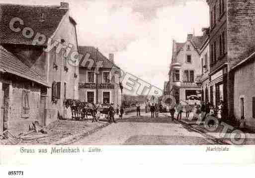 Ville de MERLEBACH, carte postale ancienne