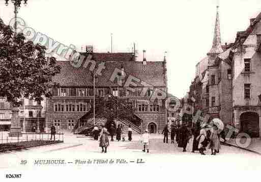 Ville de MULHOUSE, carte postale ancienne