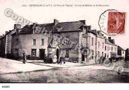 Ville de QUEDILLAC, carte postale ancienne